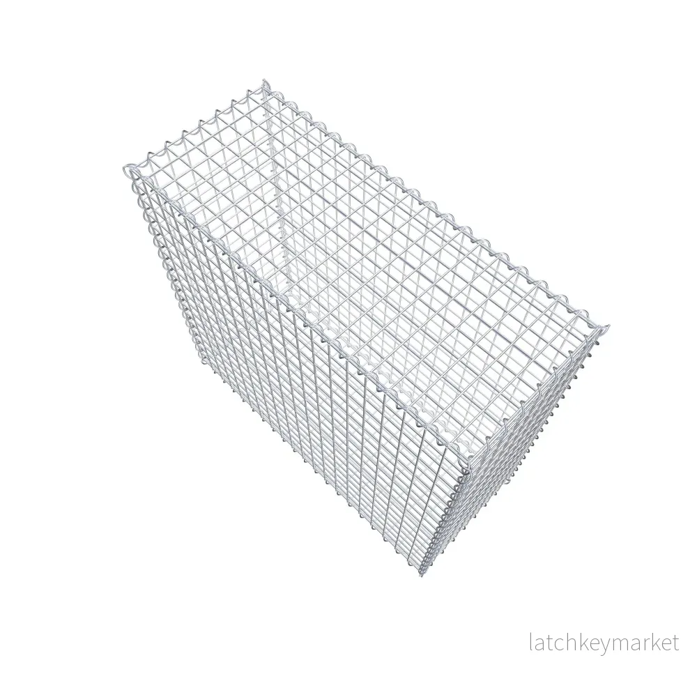 Gabion 100 cm x 90 cm x 40 cm (L x H x D), maskstorlek 5 cm x 5 cm, spiral - Bild 3