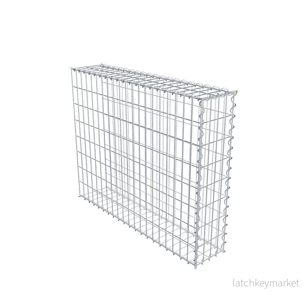Extra gabion typ 2 100 cm x 80 cm x 20 cm (L x H x D), maskstorlek 5 cm x 10 cm, spiral Extra gabion typ 2 100 cm x 80 cm x 20 cm (L x H x D), maskstorlek 5 cm x 10 cm, spiral