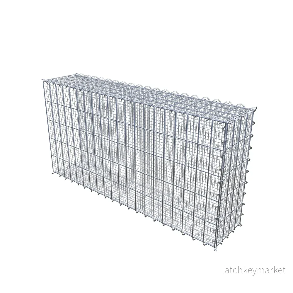 Grusodling gabion typ 2 100 cm x 50 cm x 20 cm (L x H x D), maskstorlek 5 cm x 10 cm, spiral - Bild 2