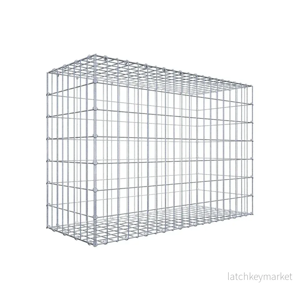 Gabion 100 cm x 70 cm x 40 cm (L x H x D), maskstorlek 5 cm x 10 cm, C-ring Gabion 100 cm x 70 cm x 40 cm (L x H x D), maskstorlek 5 cm x 10 cm, C-ring