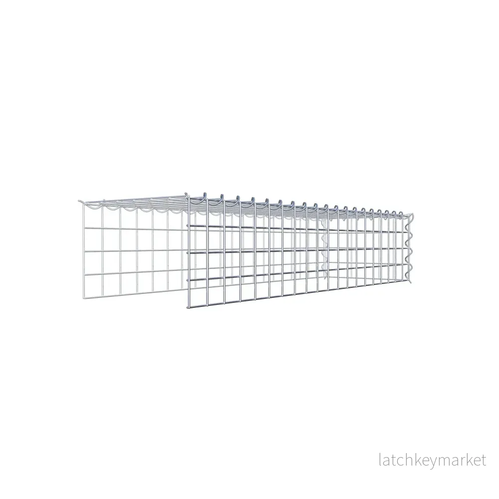 Extra gabion typ 4 100 cm x 20 cm x 30 cm (L x H x D), maskstorlek 5 cm x 5 cm, spiral - Bild 3