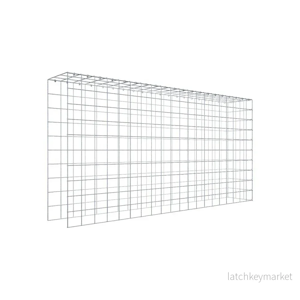 Extra gabion typ 4 200 cm x 100 cm x 30 cm (L x H x D), maskstorlek 10 cm x 10 cm, C-ring Extra gabion typ 4 200 cm x 100 cm x 30 cm (L x H x D), maskstorlek 10 cm x 10 cm, C-ring