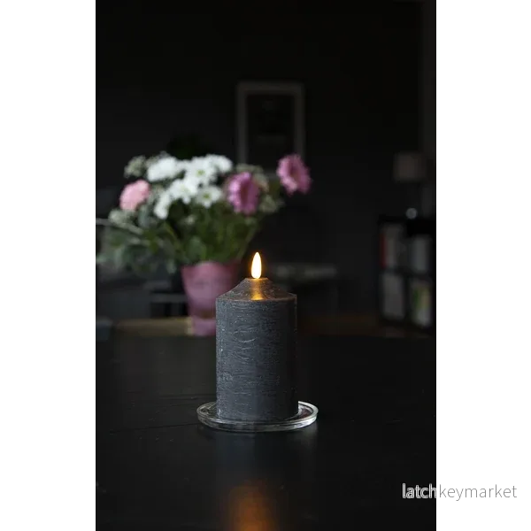 Blockljus LED Flamme Svart - Bild 3