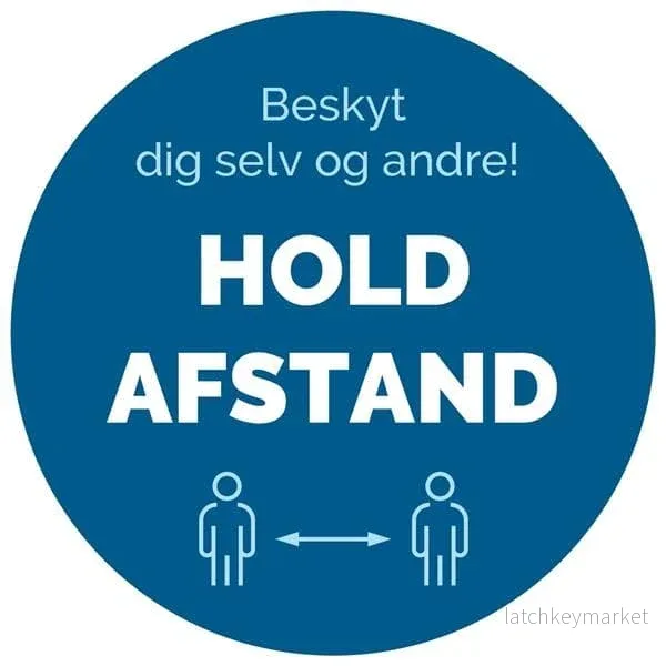 Håll avståndscirkel – golvfolie Håll avståndscirkel – golvfolie