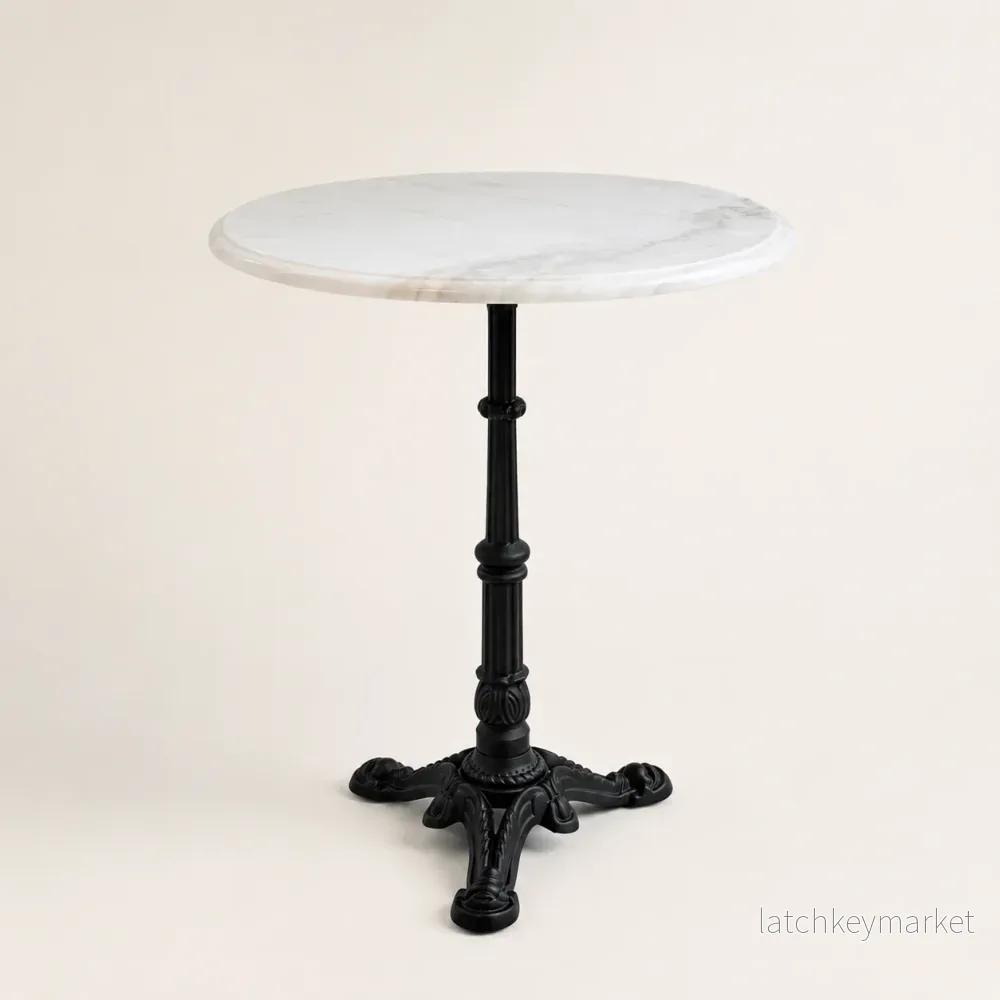 Mon Bistro Round Marble Table