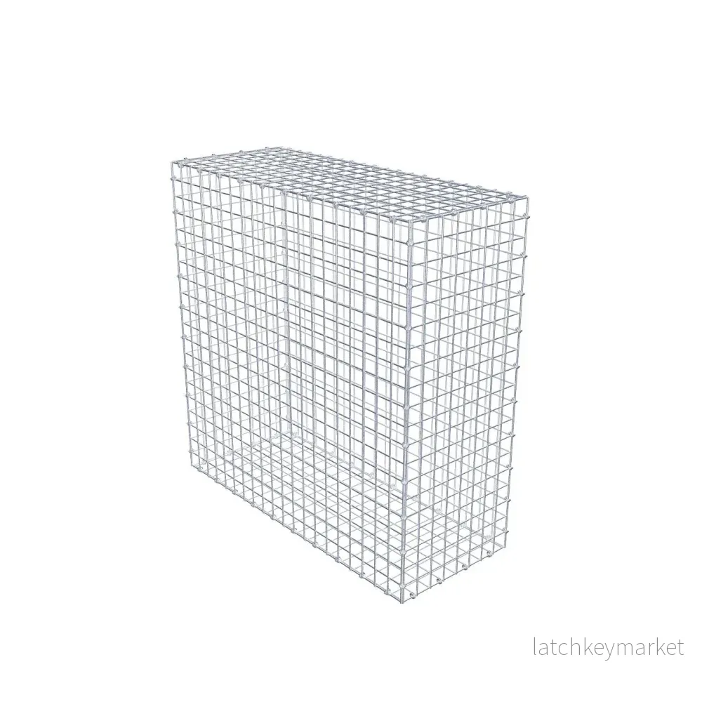 Gabion 100 cm x 100 cm x 40 cm (L x H x D), maskstorlek 5 x 5 cm, spiralring Gabion 100 cm x 100 cm x 40 cm (L x H x D), maskstorlek 5 x 5 cm, spiralring