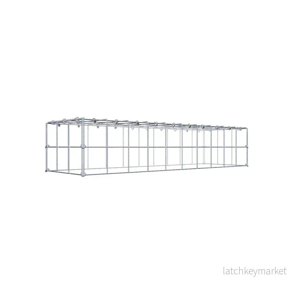 Typ 3 påbyggnadsgabion 100 cm x 20 cm x 30 cm (L x H x D), maskstorlek 10 cm x 10 cm, C-ring Typ 3 påbyggnadsgabion 100 cm x 20 cm x 30 cm (L x H x D), maskstorlek 10 cm x 10 cm, C-ring
