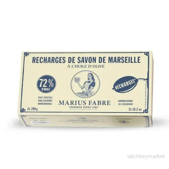 Marius Fabre Refills for Wall-Mounted Marseille Soap 2 x 290 g - Bild 3