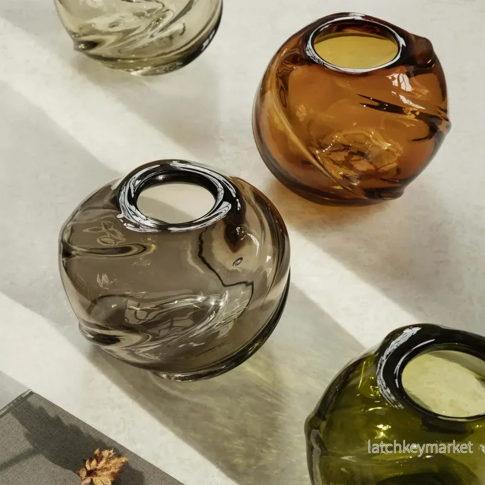 Water Swirl Vase Round - Bild 2
