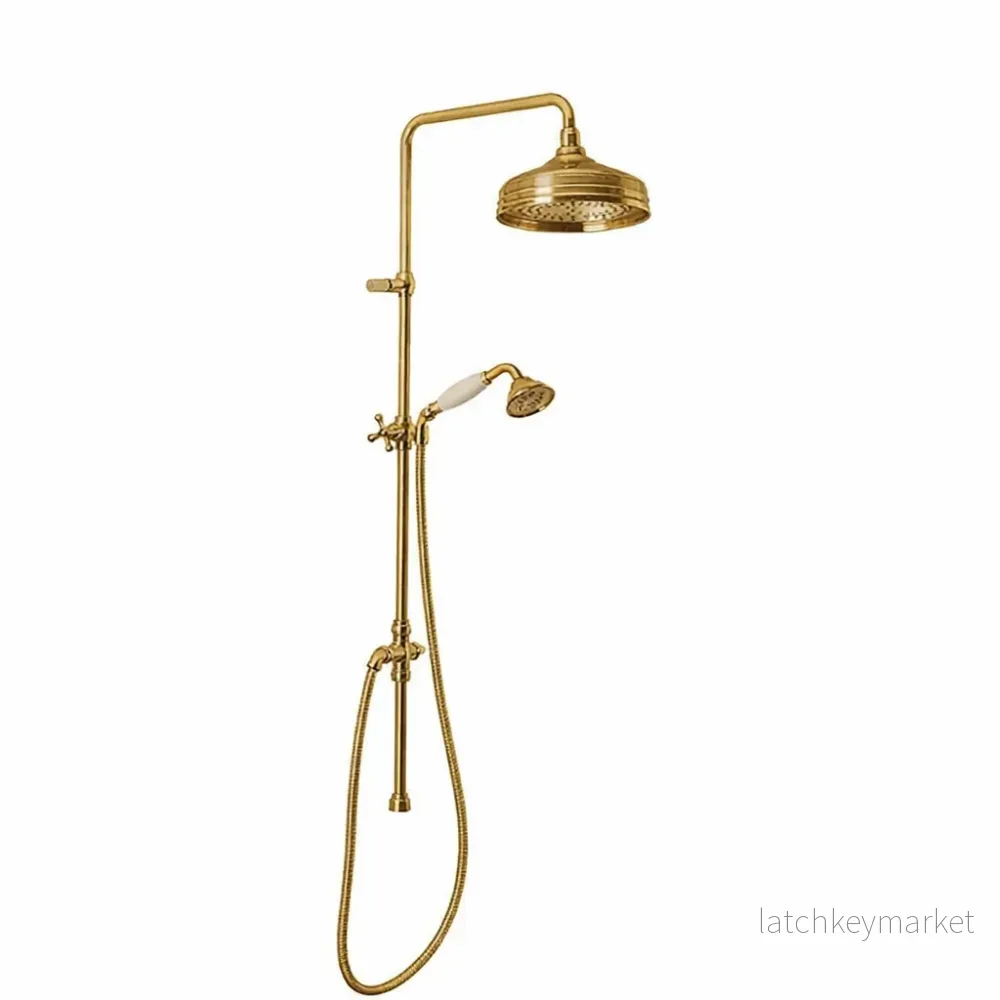 Duschset Maxima Colonial 30056 Obehandlad Mässing Duschset Maxima Colonial 30056 Obehandlad Mässing