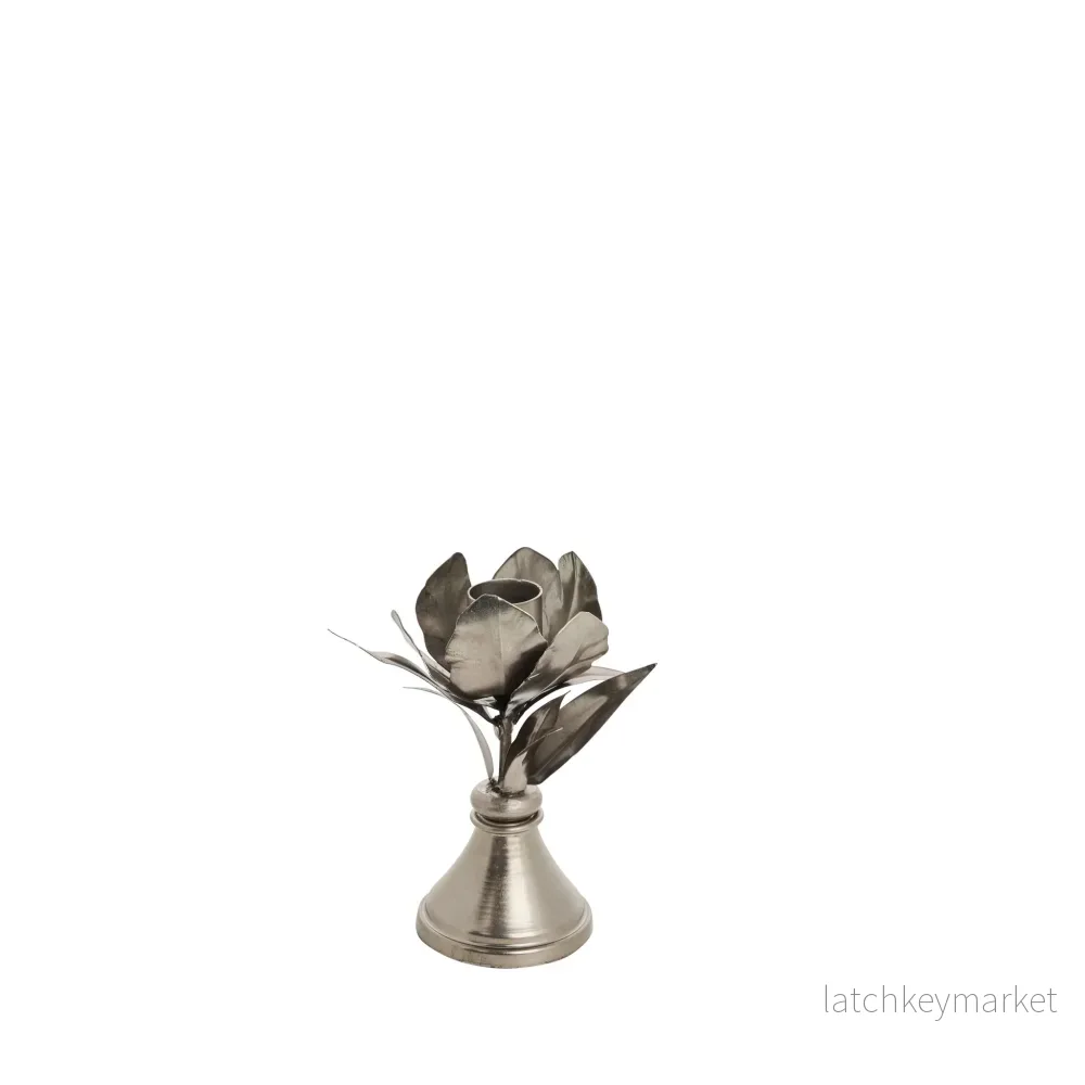 Stefine blomljusstake H12 Silver