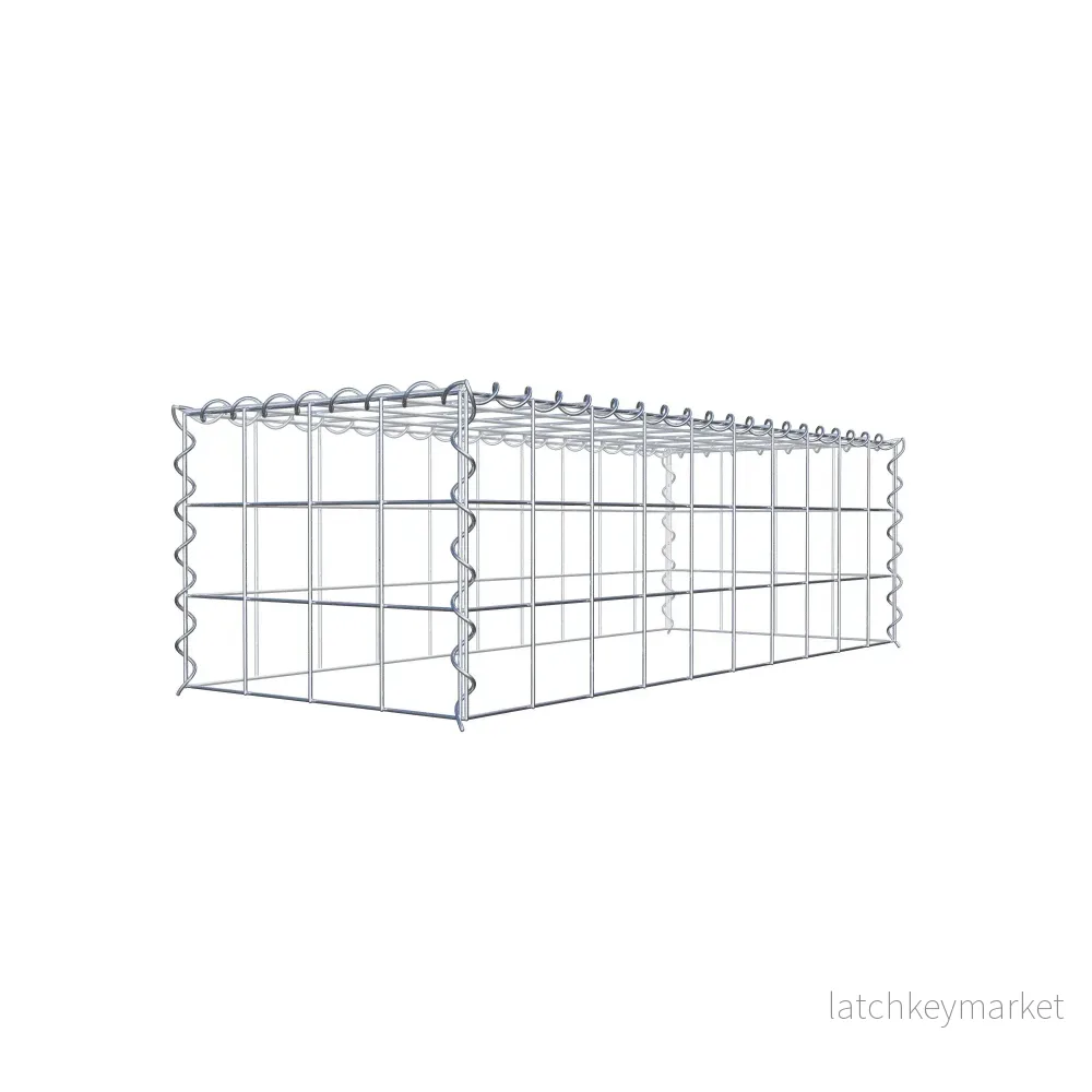 Extra gabion typ 3 100 cm x 30 cm x 40 cm (L x H x D), maskstorlek 10 cm x 10 cm, spiral - Bild 3