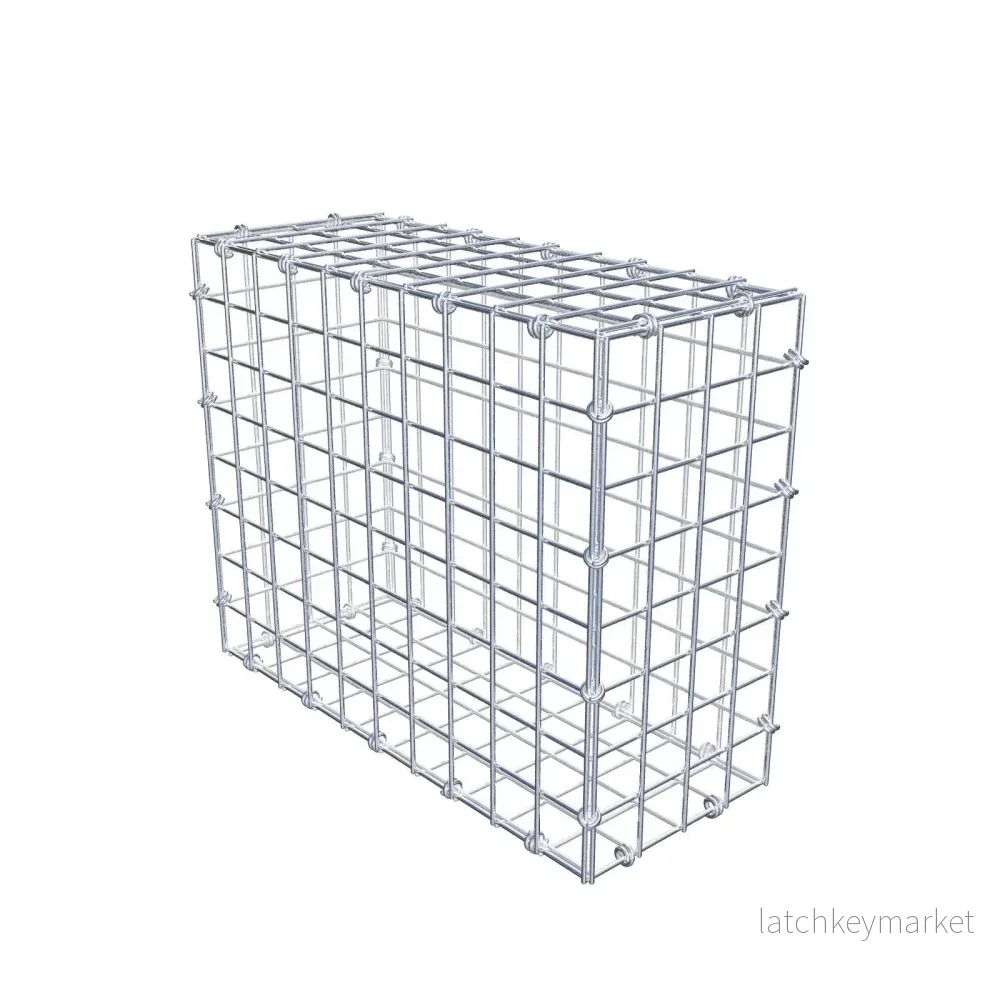 Gabion 50 cm x 40 cm x 20 cm (L x H x D), maskstorlek 5 x 5 cm, spiralring Gabion 50 cm x 40 cm x 20 cm (L x H x D), maskstorlek 5 x 5 cm, spiralring