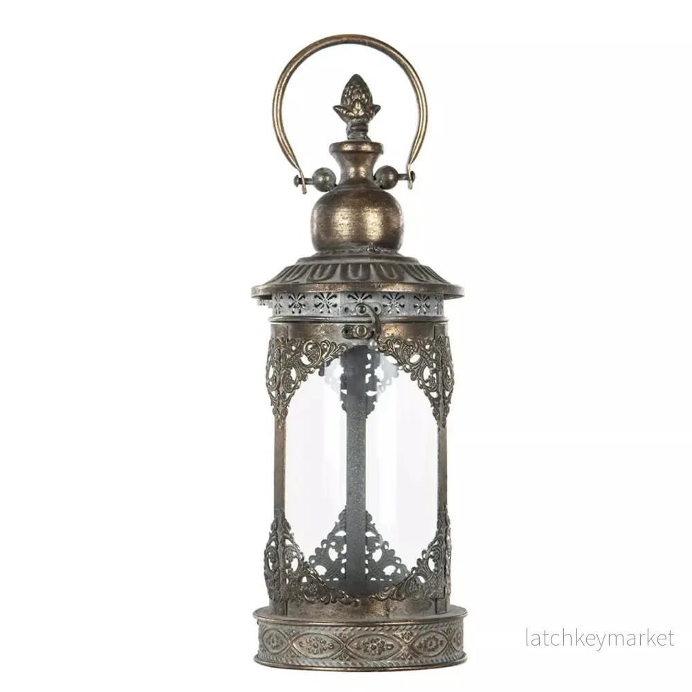 Ljuslykta Lucerna Antik – Guldbrun 15x40cm HH Ljuslykta Lucerna Antik – Guldbrun 15x40cm HH