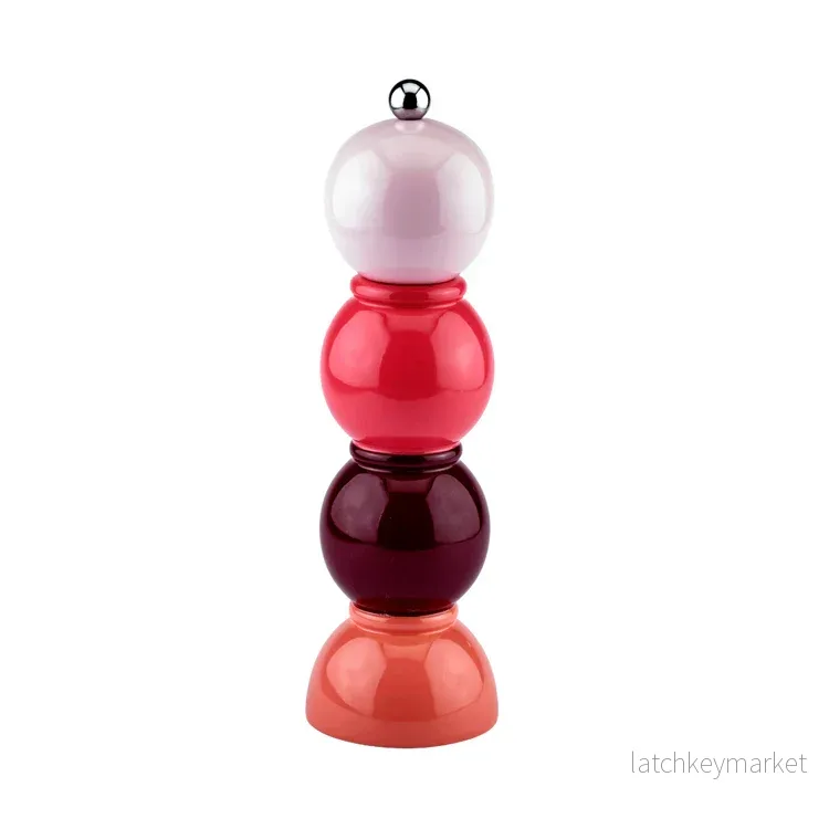 Bobbin Salt & Pepper Mill Pink Multi Bobbin Salt & Pepper Mill Pink Multi