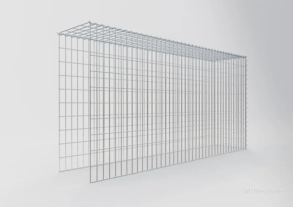 Extra gabion typ 4 200 cm x 100 cm x 40 cm (L x H x D), maskstorlek 5 cm x 10 cm, spiral - Bild 2