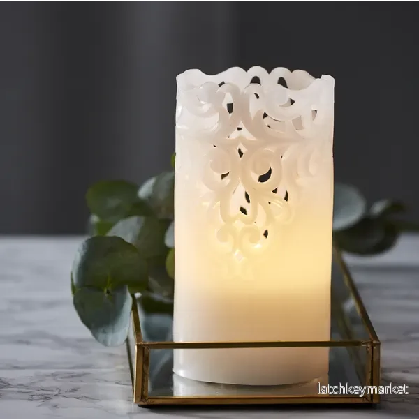 Batteridrivet LED Blockljus Clary 15 cm