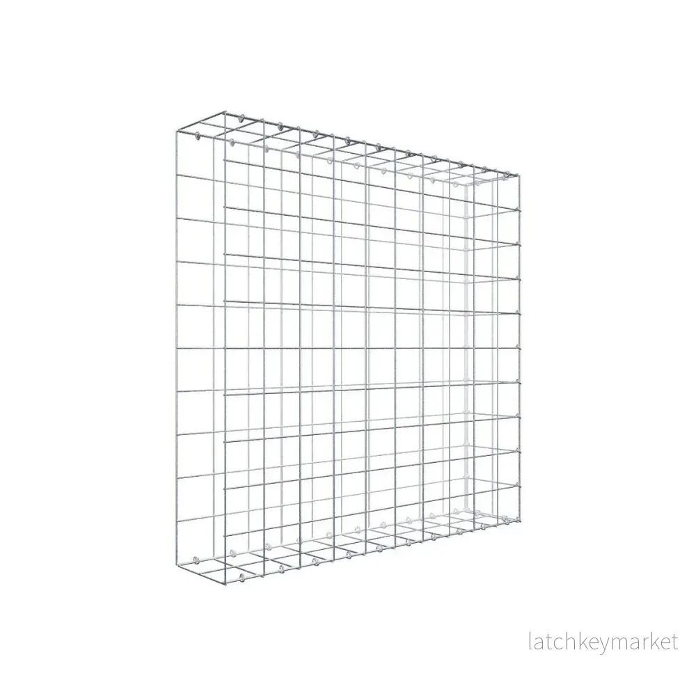 Extra gabion typ 2 100 cm x 100 cm x 20 cm (L x H x D), maskstorlek 10 cm x 10 cm, C-ring Extra gabion typ 2 100 cm x 100 cm x 20 cm (L x H x D), maskstorlek 10 cm x 10 cm, C-ring