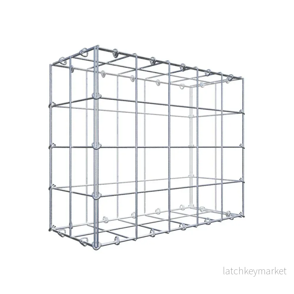 Gabion 50 cm x 40 cm x 20 cm (L x H x D), maskstorlek 10 cm x 10 cm, C-ring Gabion 50 cm x 40 cm x 20 cm (L x H x D), maskstorlek 10 cm x 10 cm, C-ring