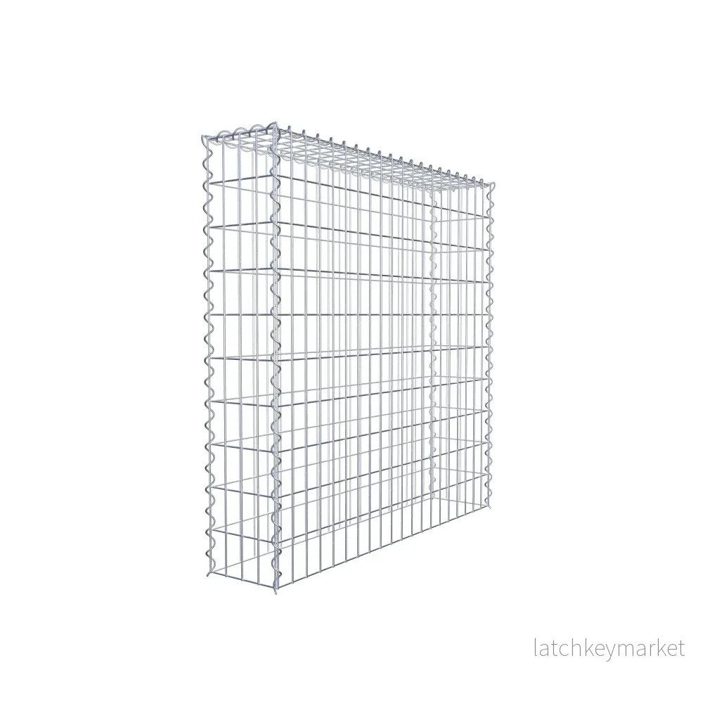 Extra gabion typ 3 100 cm x 100 cm x 20 cm (L x H x D), maskstorlek 5 cm x 10 cm, spiral - Bild 3