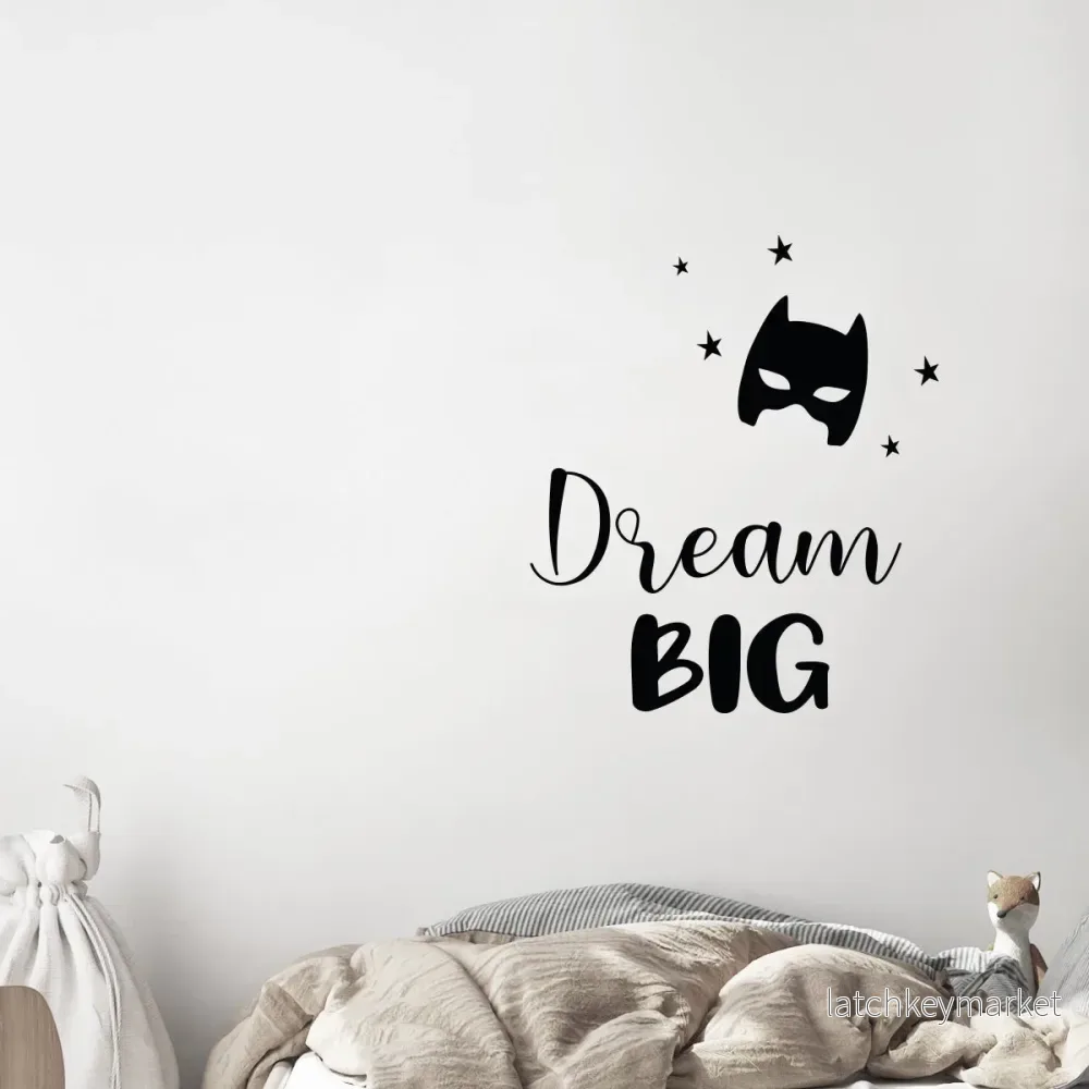 Väggord dream big superhjälte Väggord dream big superhjälte