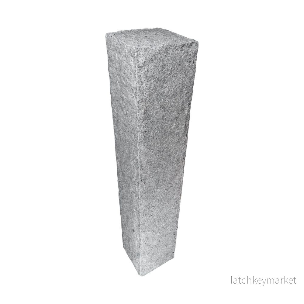 Granitstolpe Bergama Grå Rustik 2000x350x350