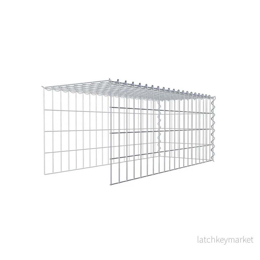 Extra gabion typ 4 100 cm x 40 cm x 40 cm (L x H x D), maskstorlek 5 cm x 10 cm, spiral - Bild 3