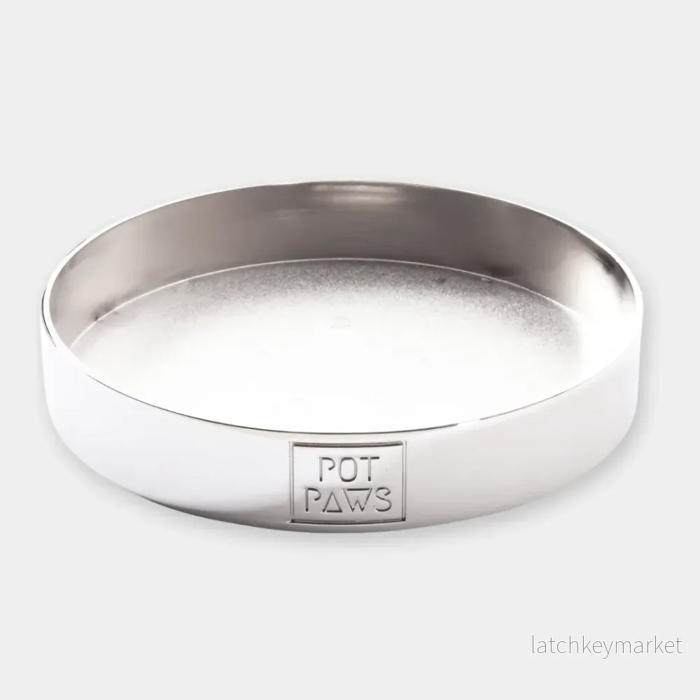 Pot Paws – fat till blomkrukor i silver Pot Paws – fat till blomkrukor i silver