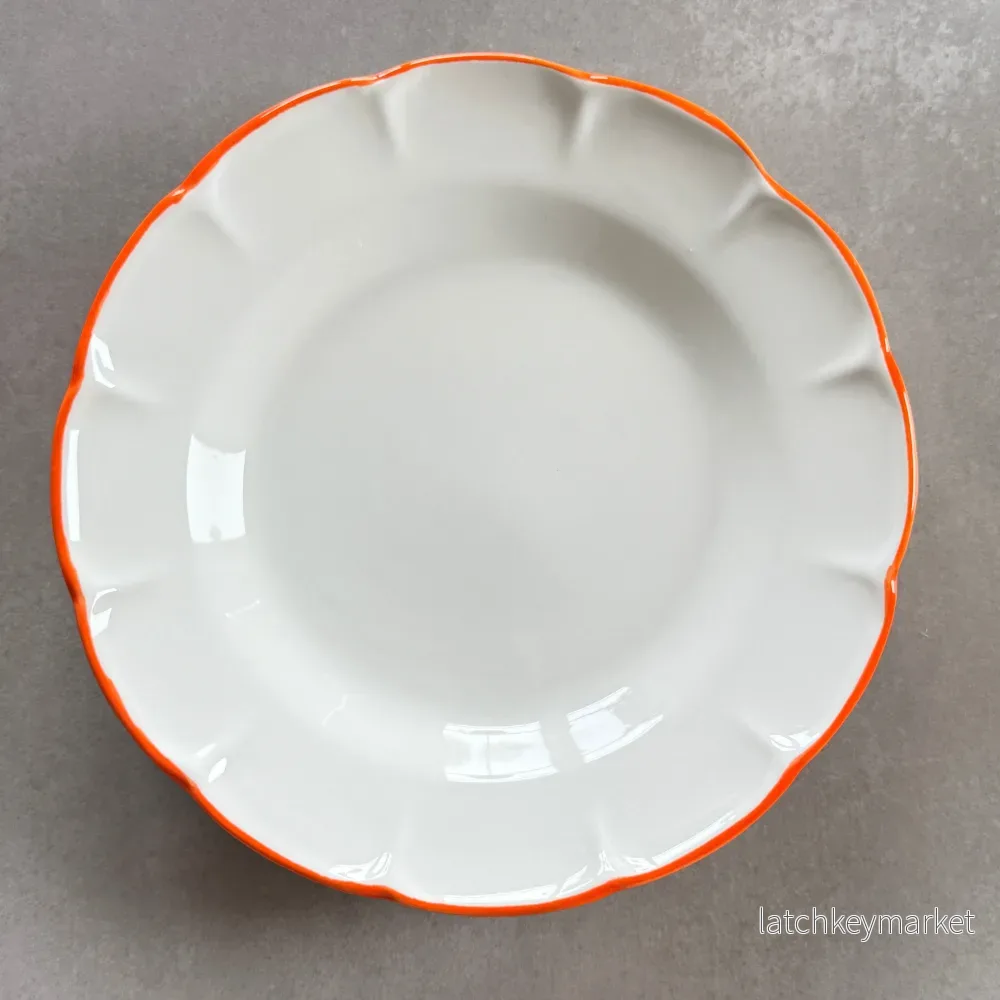 Pasta Plate Orange Line Pasta Plate Orange Line