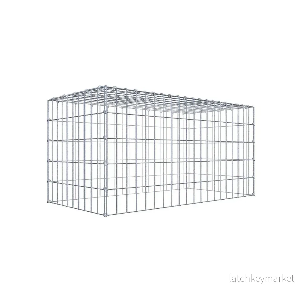 Typ 3 påbyggnadsgabion 100 cm x 50 cm x 50 cm (L x H x D), maskstorlek 5 cm x 10 cm, C-ring Typ 3 påbyggnadsgabion 100 cm x 50 cm x 50 cm (L x H x D), maskstorlek 5 cm x 10 cm, C-ring