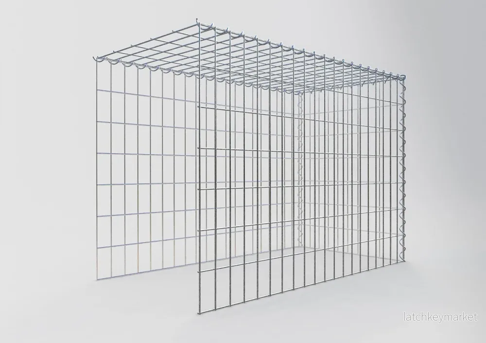 Extra gabion typ 4 100 cm x 70 cm x 50 cm (L x H x D), maskstorlek 5 cm x 10 cm, spiral - Bild 2