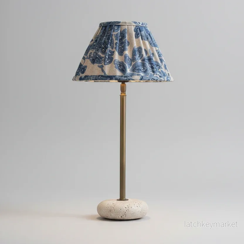 Lampskärm Ester Sunshine Blå D27 cm Alde & Lind Lampskärm Ester Sunshine Blå D27 cm Alde & Lind