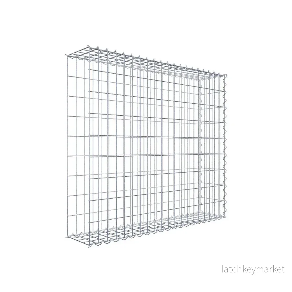 Extra gabion typ 2 100 cm x 90 cm x 20 cm (L x H x D), maskstorlek 5 cm x 10 cm, spiral Extra gabion typ 2 100 cm x 90 cm x 20 cm (L x H x D), maskstorlek 5 cm x 10 cm, spiral