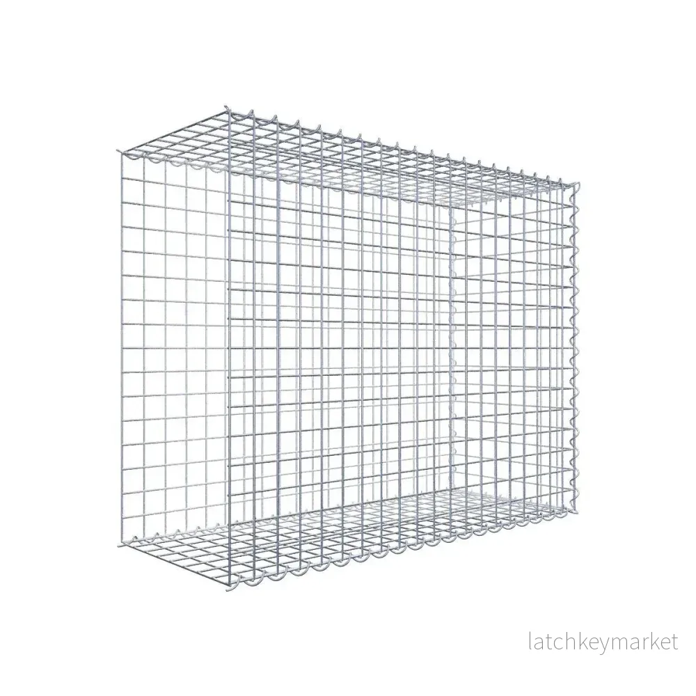 Extra gabion typ 2 100 cm x 80 cm x 40 cm (L x H x D), maskstorlek 5 cm x 5 cm, spiral Extra gabion typ 2 100 cm x 80 cm x 40 cm (L x H x D), maskstorlek 5 cm x 5 cm, spiral