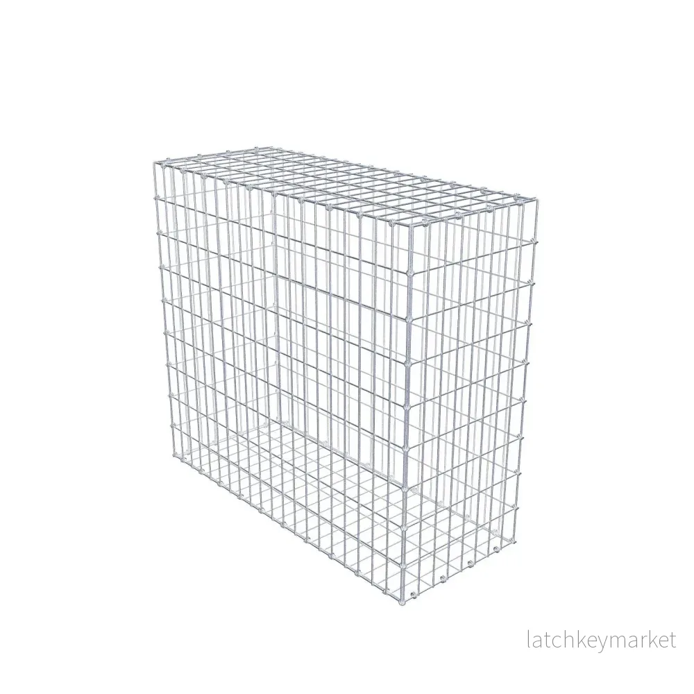 Gabion 100 cm x 90 cm x 40 cm (L x H x D), maskstorlek 5 x 10 cm, spiralring Gabion 100 cm x 90 cm x 40 cm (L x H x D), maskstorlek 5 x 10 cm, spiralring