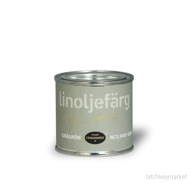 Grågrön Linoljefärg Ottossons - Bild 3