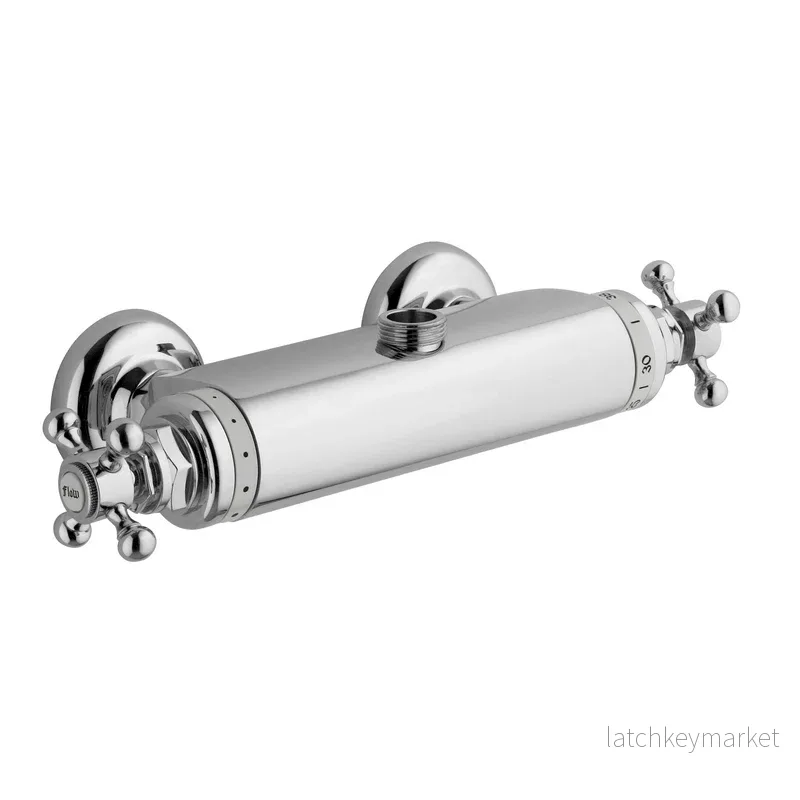 Duschblandare Donegal krom med termostat utlopp uppåt Duschblandare Donegal krom med termostat utlopp uppåt
