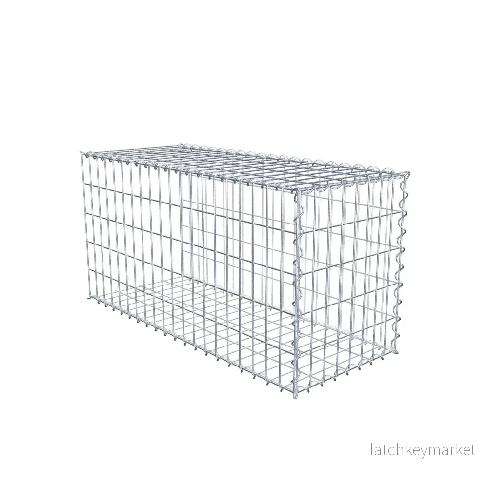 Extra gabion typ 2 100 cm x 50 cm x 40 cm (L x H x D), maskstorlek 5 cm x 10 cm, spiral Extra gabion typ 2 100 cm x 50 cm x 40 cm (L x H x D), maskstorlek 5 cm x 10 cm, spiral