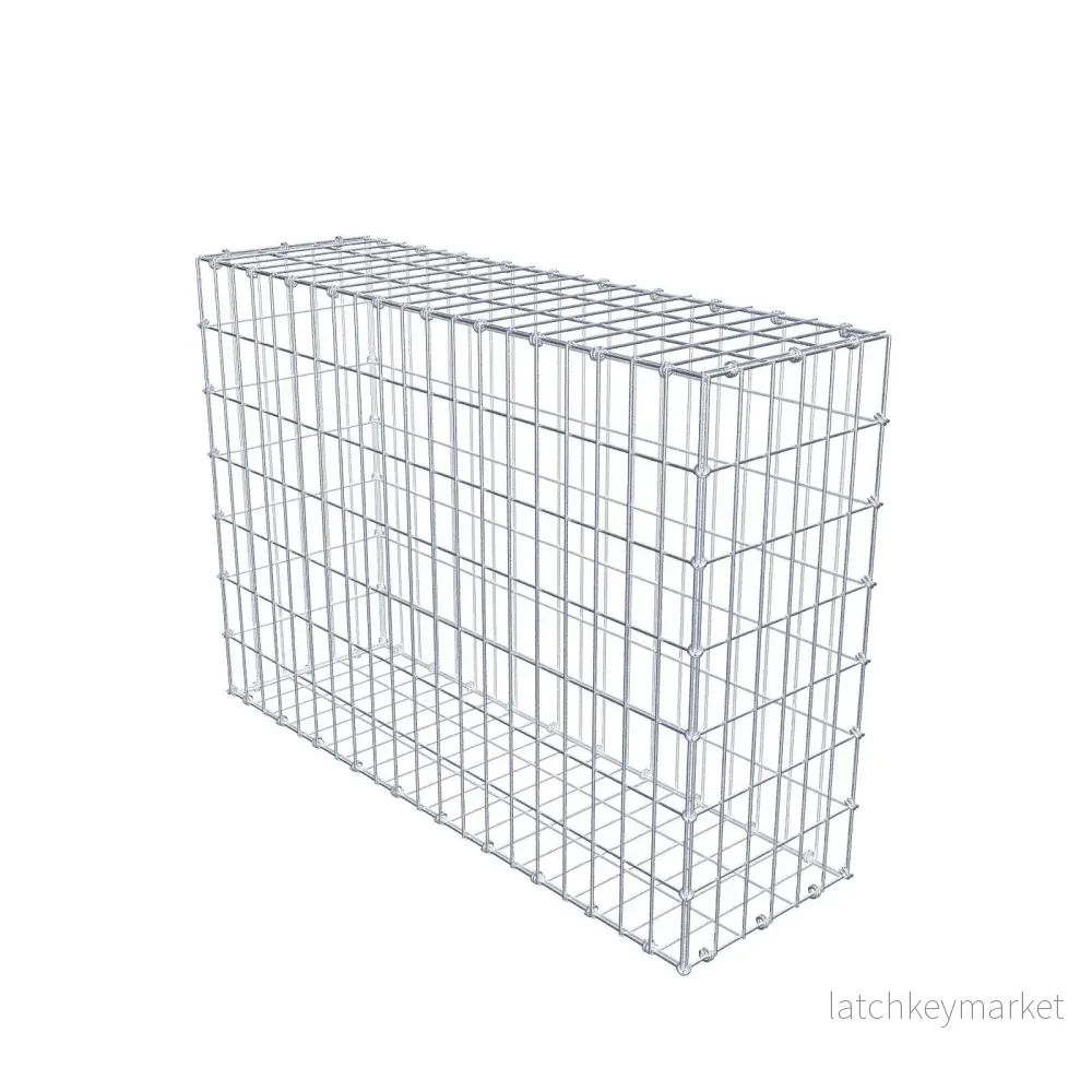 Gabion 100 cm x 70 cm x 30 cm (L x H x D), maskstorlek 5 x 10 cm, spiralring Gabion 100 cm x 70 cm x 30 cm (L x H x D), maskstorlek 5 x 10 cm, spiralring