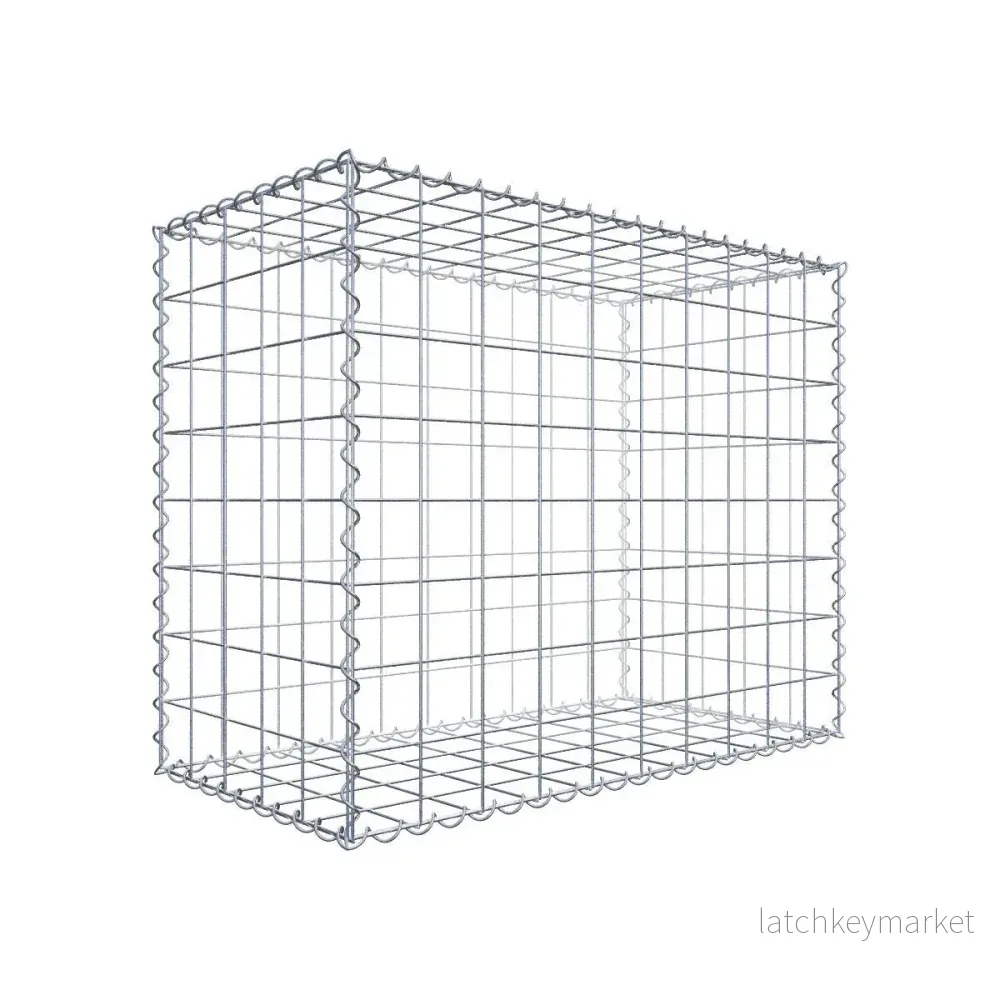 Gabion 100 cm x 80 cm x 50 cm (L x H x D), maskstorlek 10 cm x 10 cm, spiral Gabion 100 cm x 80 cm x 50 cm (L x H x D), maskstorlek 10 cm x 10 cm, spiral