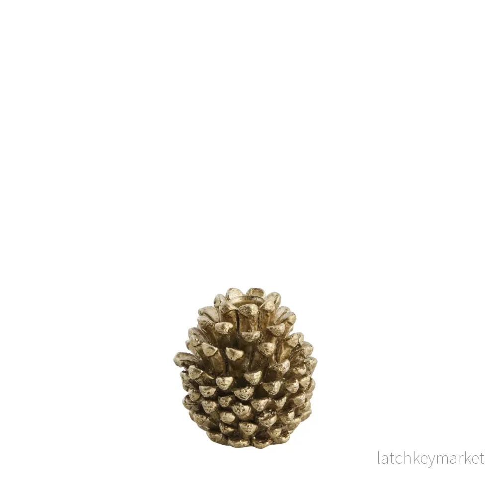 Serafina ljushållare L6XB6XH6 cm. guld Serafina ljushållare L6XB6XH6 cm. guld