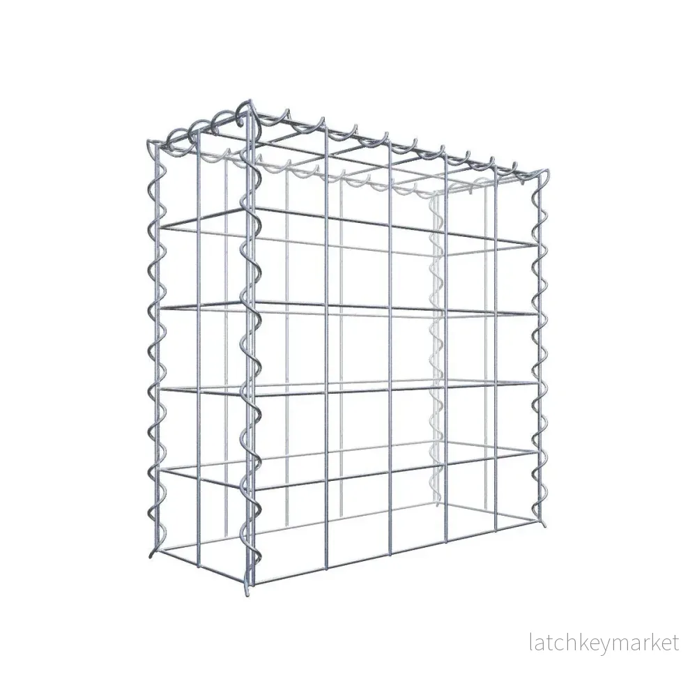 Extra gabion typ 3 50 cm x 50 cm x 20 cm (L x H x D), maskstorlek 10 cm x 10 cm, spiral Extra gabion typ 3 50 cm x 50 cm x 20 cm (L x H x D), maskstorlek 10 cm x 10 cm, spiral