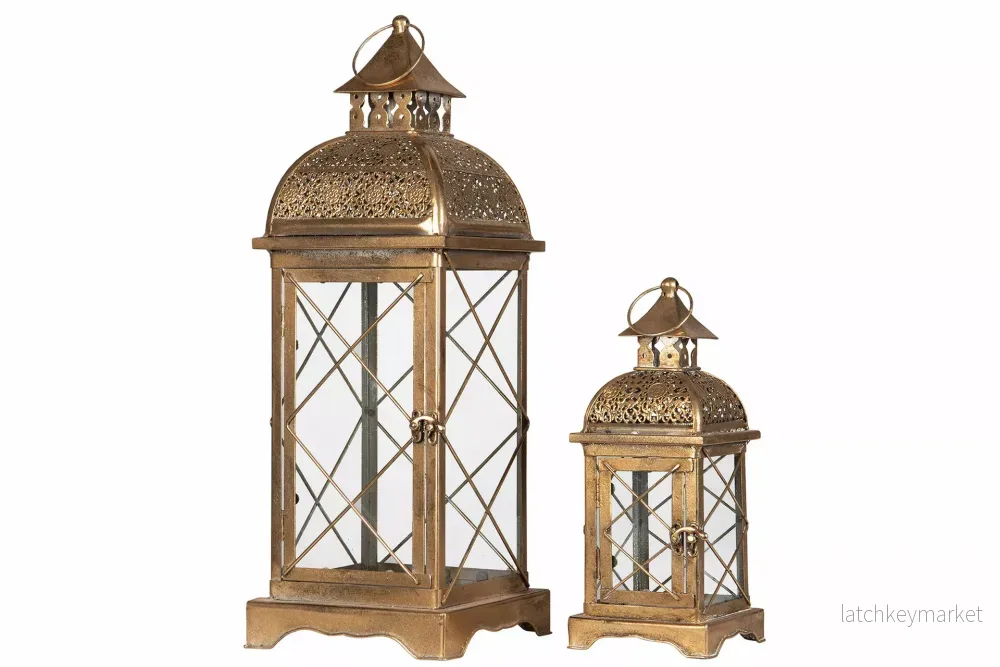 Ljuslykta Salo Guld Metall 18,5x52cm 2-pack HH Ljuslykta Salo Guld Metall 18,5x52cm 2-pack HH