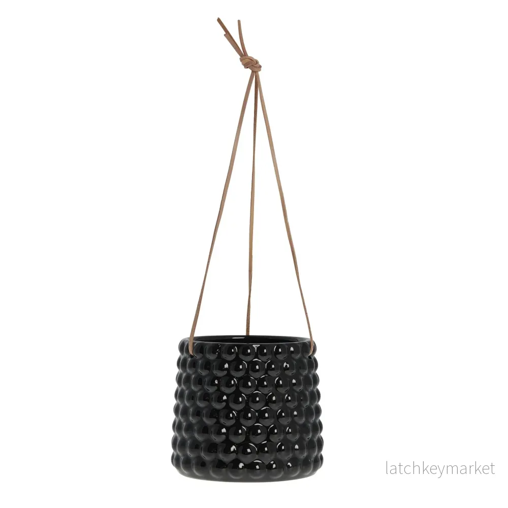 Dotsie kruka H16 Ø18 cm. svart