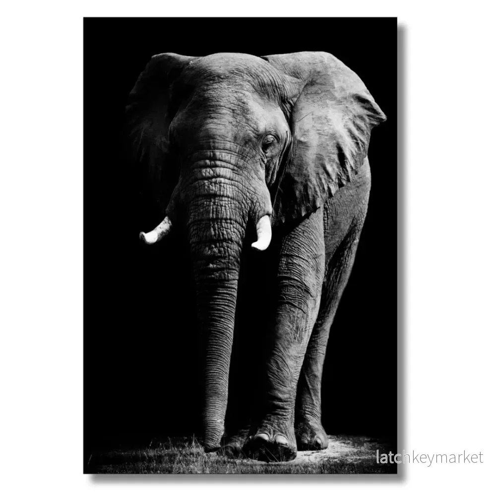 Tavla Aluminium art Elephant
