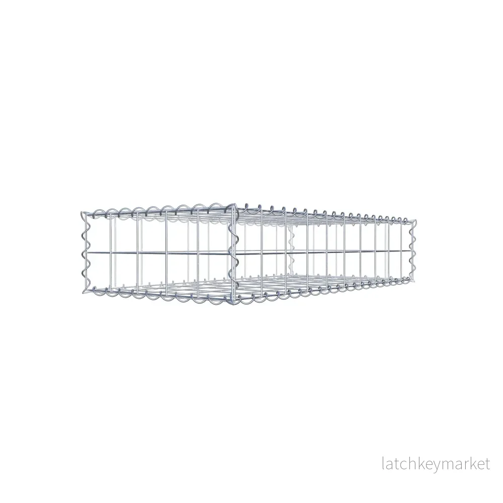 Gabion 100 cm x 20 cm x 50 cm (L x H x D), maskstorlek 10 cm x 10 cm, spiral - Bild 3
