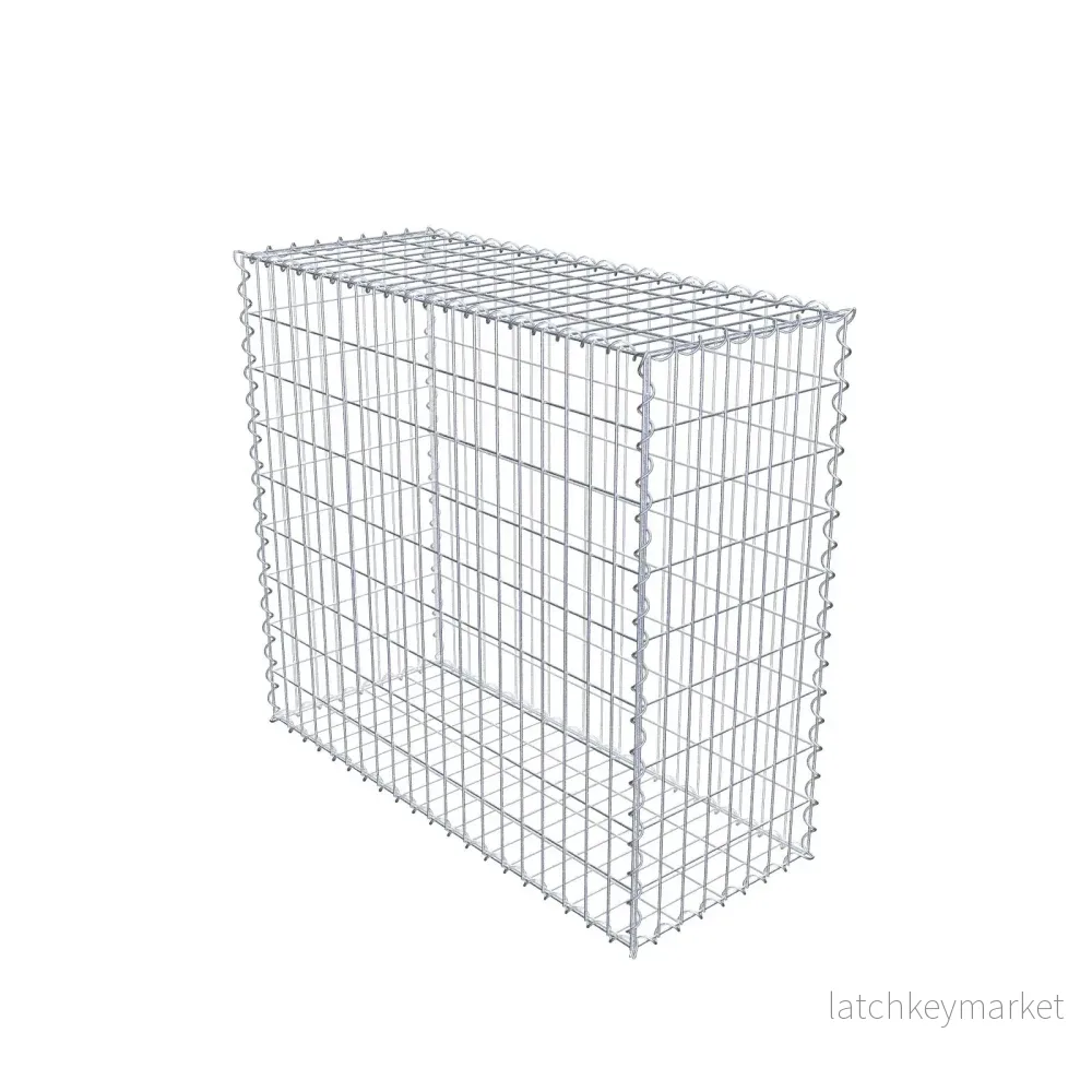 Gabion 100 cm x 90 cm x 40 cm (L x H x D), maskstorlek 5 cm x 10 cm, spiral Gabion 100 cm x 90 cm x 40 cm (L x H x D), maskstorlek 5 cm x 10 cm, spiral
