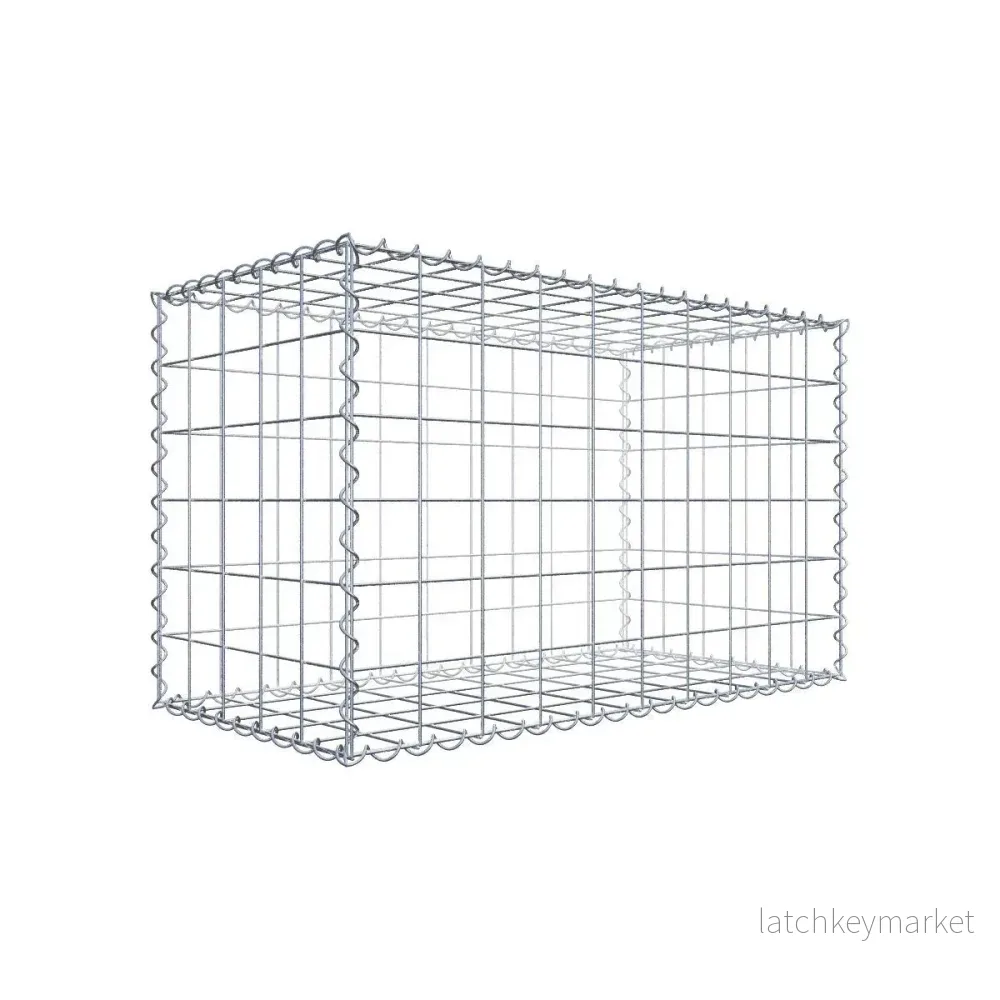 Gabion 100 cm x 60 cm x 50 cm (L x H x D), maskstorlek 10 cm x 10 cm, spiral Gabion 100 cm x 60 cm x 50 cm (L x H x D), maskstorlek 10 cm x 10 cm, spiral