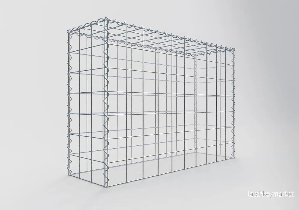 Påväxt gabion typ 3 100 cm x 70 cm x 30 cm (L x H x D), maskstorlek 10 cm x 10 cm, spiral - Bild 2