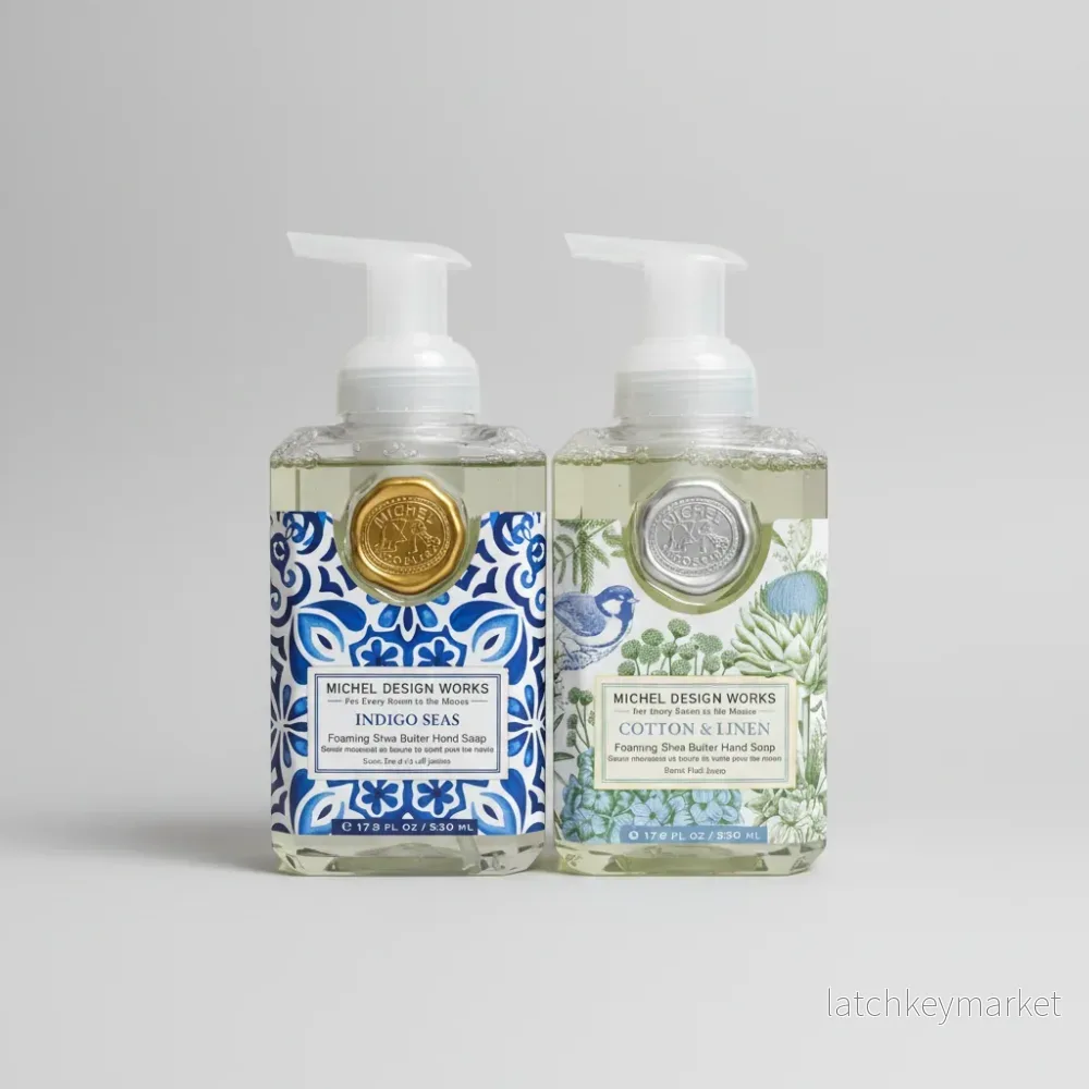 Skumtvål Indigo Seas & Cotton & Linen MICHEL DESIGN WORKS 2-Pack Skumtvål Indigo Seas & Cotton & Linen MICHEL DESIGN WORKS 2-Pack